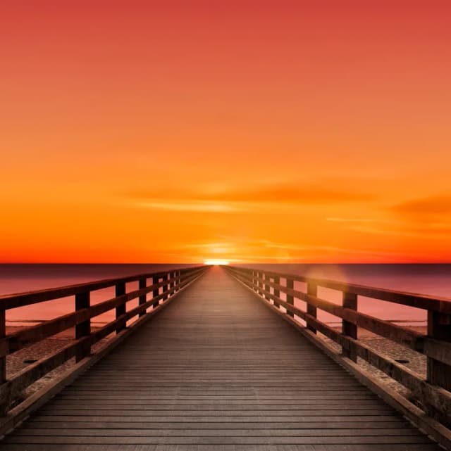 Sunset over Brevard County pier